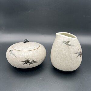 Vintage Mascot China Japan Sugar Bowl & Creamer Set # 974